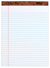 NOTEPAD, WIDE, LEGAL, WHITE, 8.5" X 11.75", 50 SHEETS THUMBNAIL